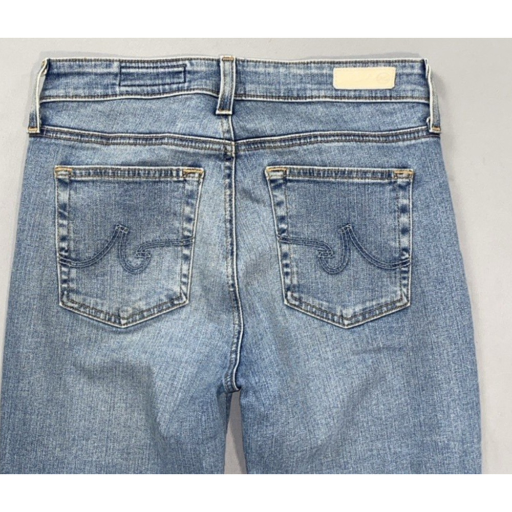 AG Mari Crop High Rise Straight Destroyed Stretch Denim Jeans. Women's 27R, GUC! - Picture 5 of 5